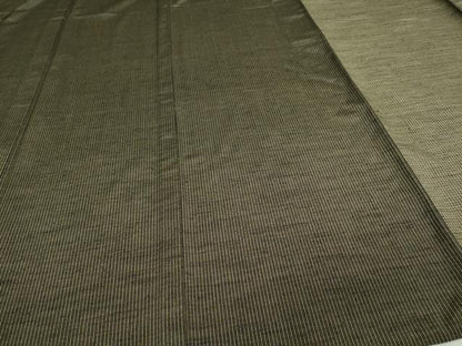 平和屋着物▽上質な紬 単衣 片身替わり 間道 正絹 逸品 DAAV9995sf