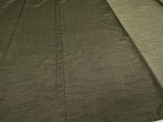平和屋着物▽上質な紬 単衣 片身替わり 間道 正絹 逸品 DAAV9995sf
