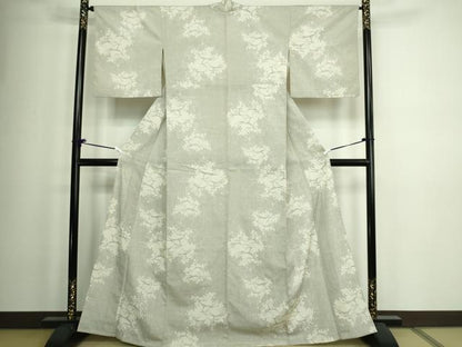 平和屋着物▽本塩沢 単衣 抽象文様 正絹 逸品 DAAW9171sf