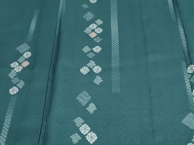 平和屋着物▽小紋　単衣　菱間道　洗える着物　DAAW9180sf