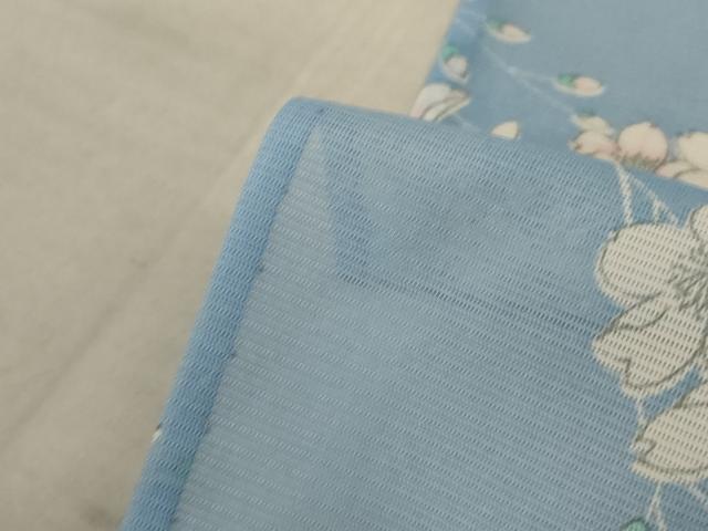 平和屋着物＊夏物 小紋 絽 桜文 洗える着物 AABA2765jd