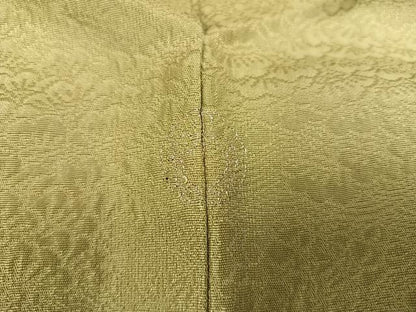 平和屋着物●上質な色無地　利休茶色　正絹　逸品　AABA1304ph