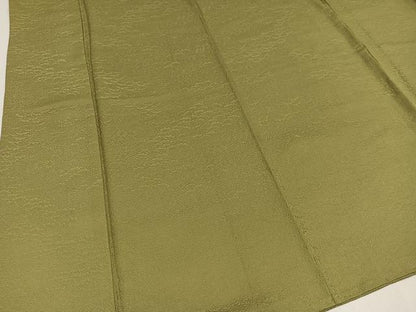平和屋着物●上質な色無地　利休茶色　正絹　逸品　AABA1304ph