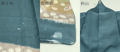 平和屋着物▽訪問着 単衣 絞り 辻が花 正絹 逸品 DAAV9930sf