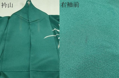 平和屋着物▽訪問着 単衣 友禅 枝花文 暈し染め 正絹 逸品 DAAV9927sf