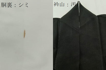 平和屋着物■豪華黒留袖　刺繍　雲取り花文　金彩　正絹　逸品　CAAW6279kb