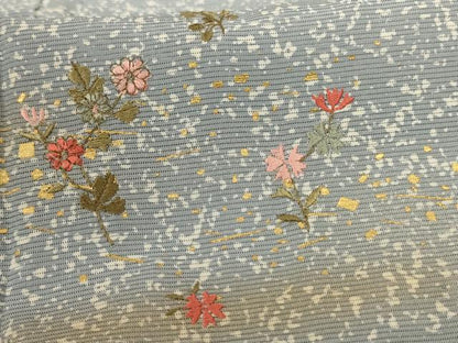 平和屋着物＊夏物 訪問着 絽 刺繍 草花文 金彩 正絹 逸品 未使用 AABA2810jd