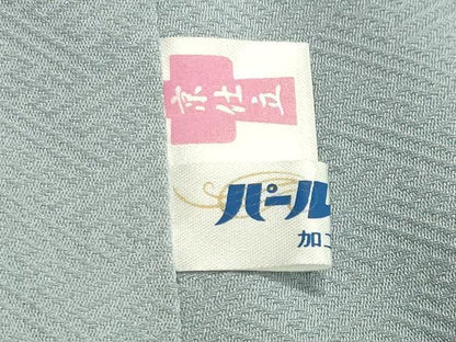 平和屋着物●上質な色無地 吉祥地紋 青磁鼠色 正絹 逸品 未使用 CAAX5721gh