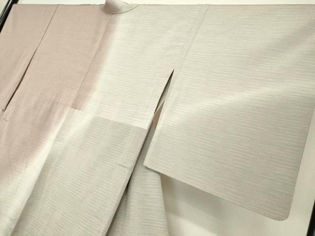 平和屋着物▽本塩沢　やまだ織　訪問着　染色作家　桐村博　単衣　霞文　正絹　逸品　DAAV5720az
