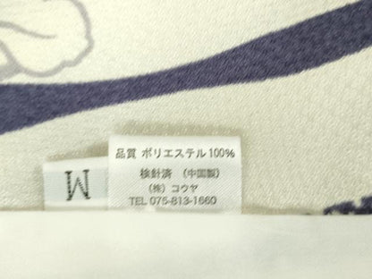 平和屋着物▽小紋 単衣 花間道 洗える着物 DAAV5725az