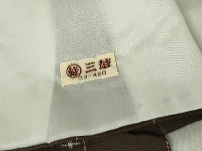 平和屋着物▽上質な紬 単衣 絣間道 三越扱い 正絹 逸品 DAAV5721az