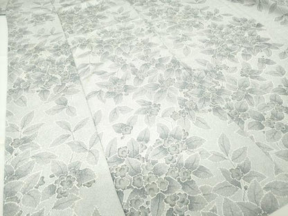 平和屋着物▽小紋 単衣 草花文 洗える着物 DAAV5717az