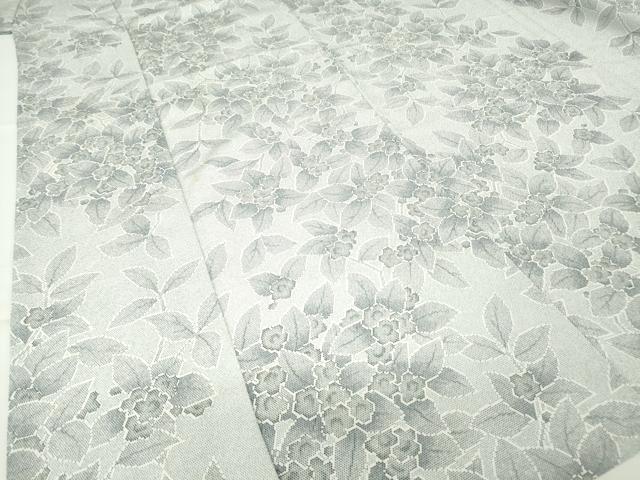 平和屋着物▽小紋 単衣 草花文 洗える着物 DAAV5717az