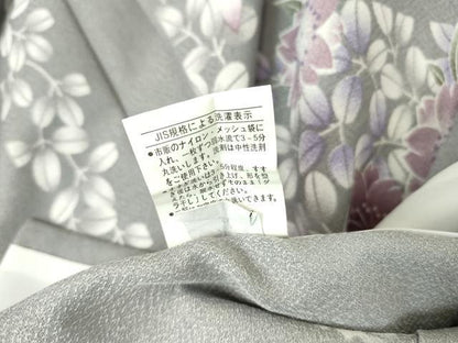 平和屋着物▽小紋 単衣 花間道 洗える着物 DAAV5733az