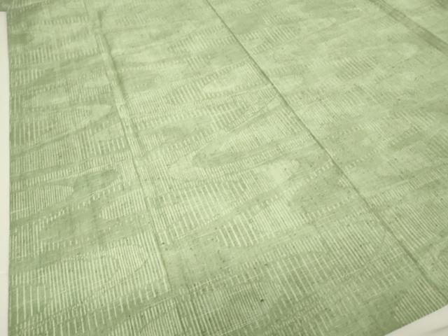 平和屋着物▽上質な紬 単衣 絣流水文 反端付き 正絹 逸品 DAAV5751az
