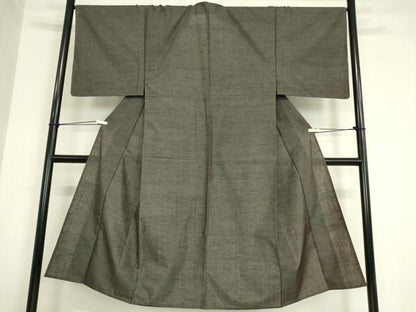 平和屋着物▽男性 紬 単衣 霞文 正絹 逸品 未使用 DAAV5787az