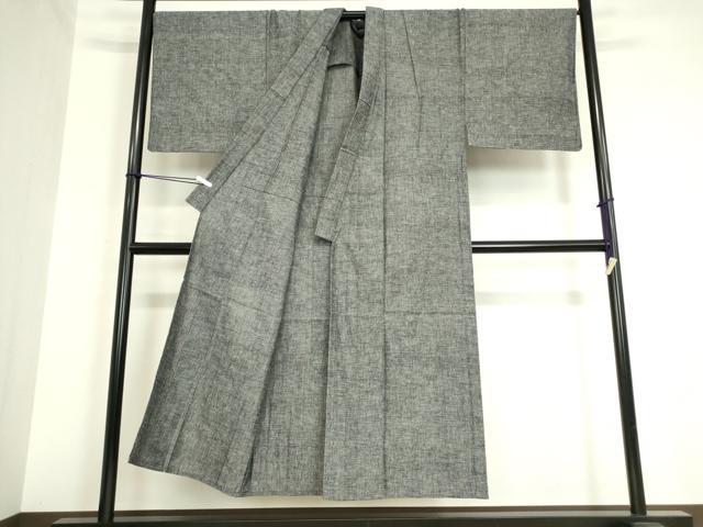 平和屋着物▽男性　小紋　単衣　霞文　綿　逸品　DAAV5784az