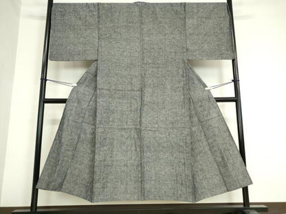 平和屋着物▽男性　小紋　単衣　霞文　綿　逸品　DAAV5784az