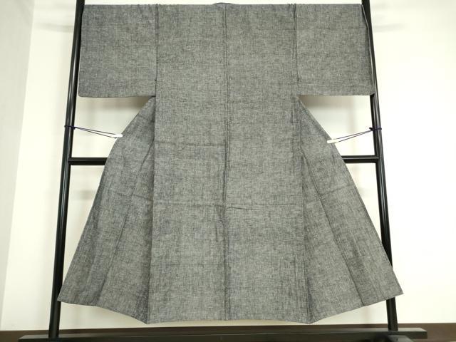 平和屋着物▽男性　小紋　単衣　霞文　綿　逸品　DAAV5784az