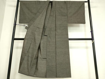 平和屋着物▽男性 紬 単衣 霞文 正絹 逸品 未使用 DAAV5787az