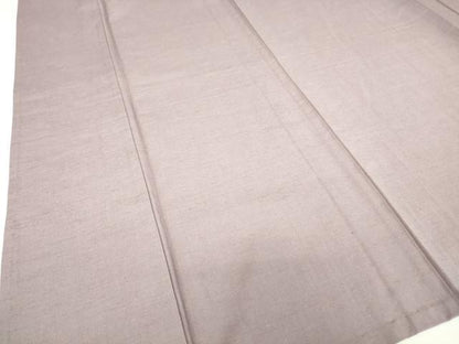平和屋着物▽手織結城紬　単衣　梅鼠色　証紙付き　正絹　逸品　未使用　DAAV5775az