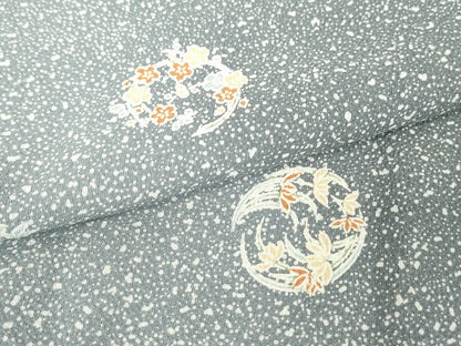 平和屋着物▽訪問着 単衣 花丸文 正絹 逸品 DAAV5678az
