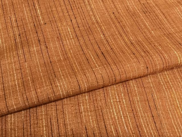 平和屋着物●上質な紬　縞　正絹　逸品　AABA0096zg