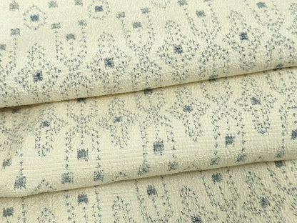 平和屋着物▽本塩沢 単衣 吉祥文 正絹 逸品 DAAV9987sf