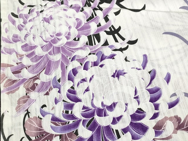 平和屋本店■浴衣 まとめて 3点 菊 花柄 向日葵 など 着用可能多数 ppp2578 km