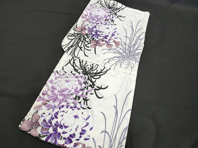 平和屋本店■浴衣 まとめて 3点 菊 花柄 向日葵 など 着用可能多数 ppp2578 km