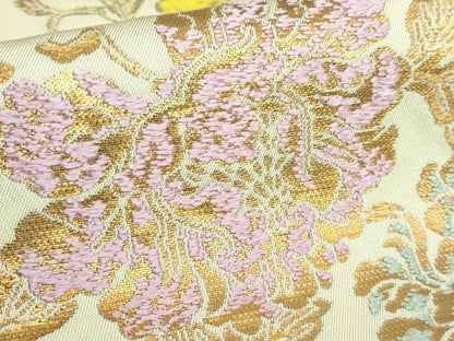 平和屋本店■最高級　龍村平蔵製　太鼓柄　本袋帯　兎煌印金錦　金銀糸　逸品　DZAA9505kh5