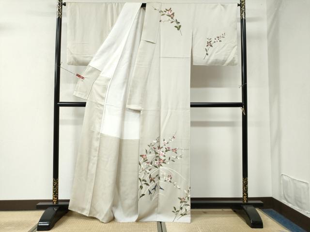 平和屋着物●訪問着　友禅　枝花文　正絹　逸品　CAAW7758yc