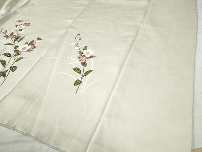平和屋着物●訪問着　友禅　枝花文　正絹　逸品　CAAW7758yc