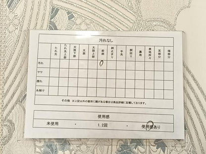 平和屋着物◎六通柄袋帯 唐織 天井花文 銀糸 正絹 逸品 AABA3687tn