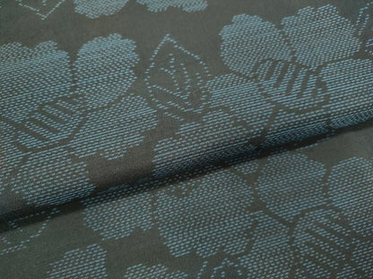平和屋着物●本場大島紬 草花文 正絹 逸品 DAAV3365du