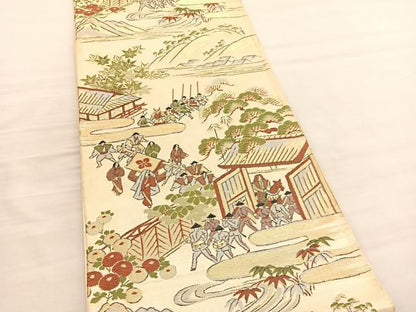 平和屋着物◎六通柄袋帯 唐織 時代祭 金銀糸 正絹 逸品 BAAV3043hv