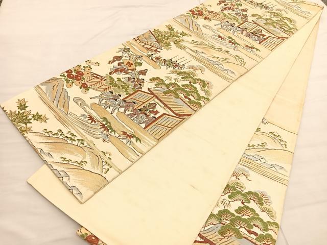 平和屋着物◎六通柄袋帯 唐織 時代祭 金銀糸 正絹 逸品 BAAV3043hv