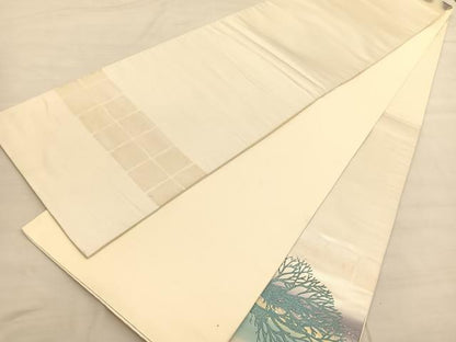 平和屋着物◎太鼓柄袋帯 木立飛鳥文 金銀彩 正絹 逸品 BAAV1914hv