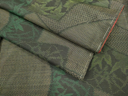 平和屋着物●本場大島紬 地紙重ね花文 正絹 逸品 未使用 DAAV3395du