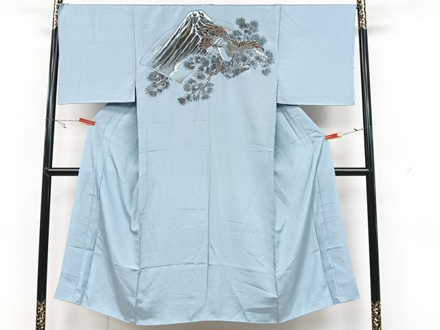 平和屋着物●男性　長襦袢　袷　一富士二鷹　金彩　正絹　逸品　未使用　CAAX1925xe