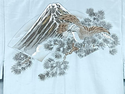 平和屋着物●男性　長襦袢　袷　一富士二鷹　金彩　正絹　逸品　未使用　CAAX1925xe