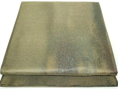 平和屋着物◎六通柄袋帯　霞文　黒地　正絹　逸品　DAAW8675qa