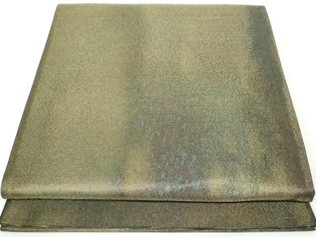 平和屋着物◎六通柄袋帯　霞文　黒地　正絹　逸品　DAAW8675qa