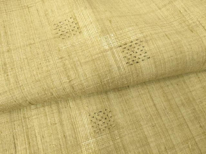 平和屋着物▽上質な紬　単衣　絣文　正絹　逸品　DAAV5818az