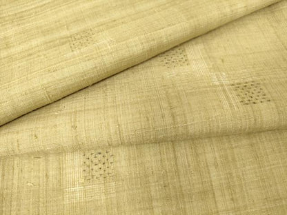 平和屋着物▽上質な紬　単衣　絣文　正絹　逸品　DAAV5818az