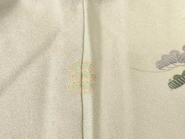 平和屋着物▽訪問着 単衣 友禅 松文 暈し染め 正絹 逸品 DAAV5836az