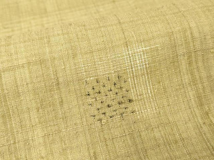 平和屋着物▽上質な紬　単衣　絣文　正絹　逸品　DAAV5818az
