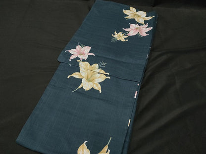 平和屋本店■浴衣 まとめて 3点 金魚 花柄 百合 紫陽花 金彩 など 着用可能多数 ppp2604 km