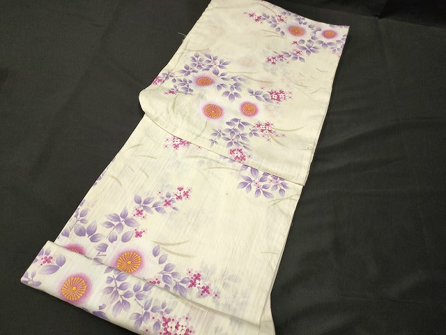 平和屋本店■浴衣 まとめて 3点 花柄 綿紅梅 など 着用可能多数 未使用品あり ppp2610 km