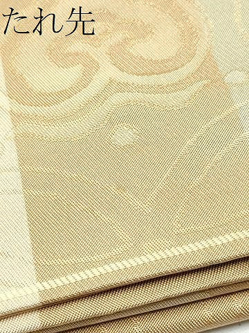 平和屋着物●全通柄　本袋帯　七宝宝尽くし文　金糸　正絹　逸品　CAAX7524hy